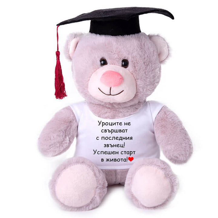 Абитуриентско мече 22см. уроците не свършват